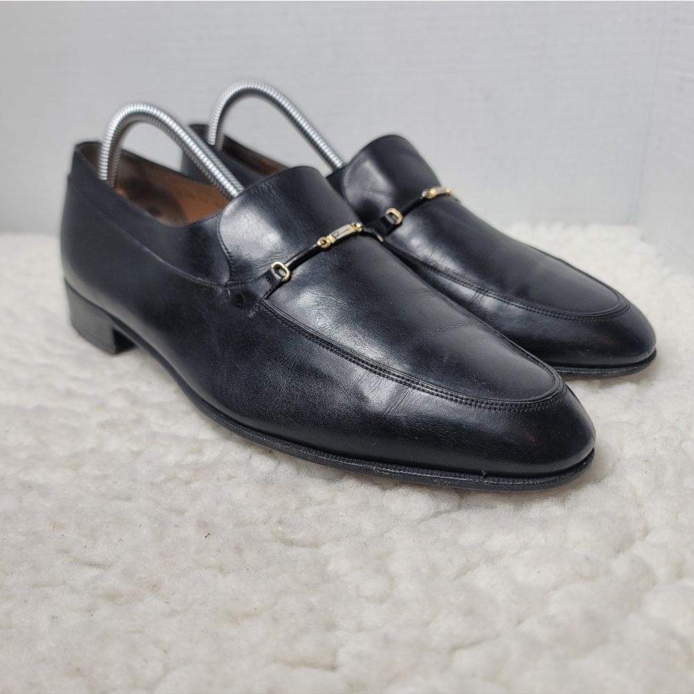 Vintage Salvatore Ferragamo Men's Leather Loafer Shoes Size 9EE